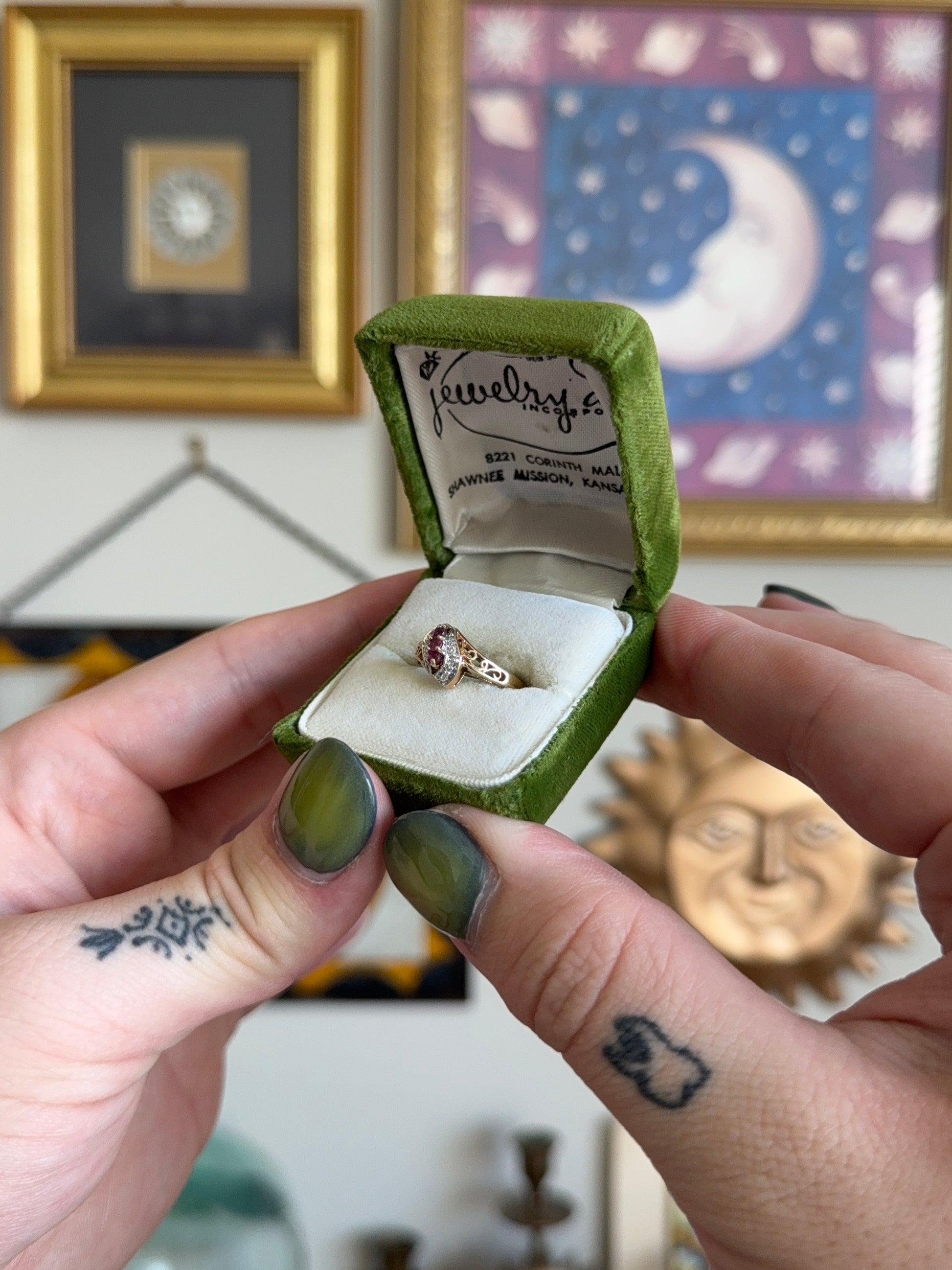 Ruby & Diamond Cluster