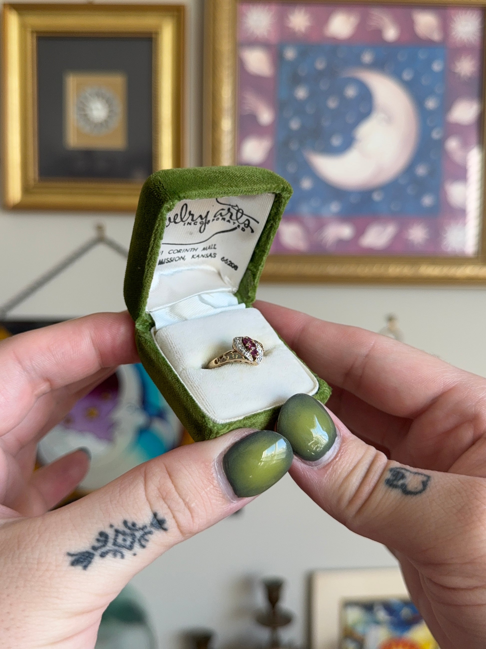 Ruby & Diamond Cluster